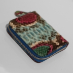 Blue Multicolored Python Small Wallet