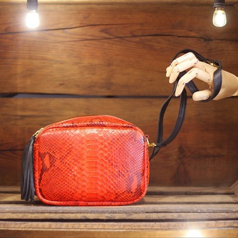 Camera Bag Rouge en Python rouge