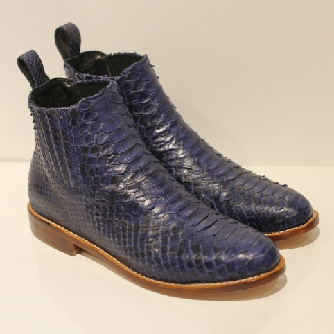 Bottes en python Bleu