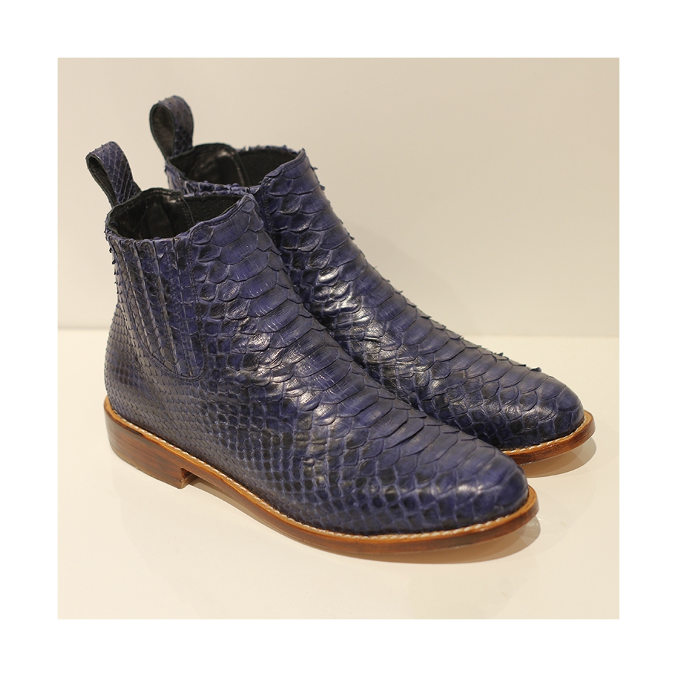 Bottes en python Bleu