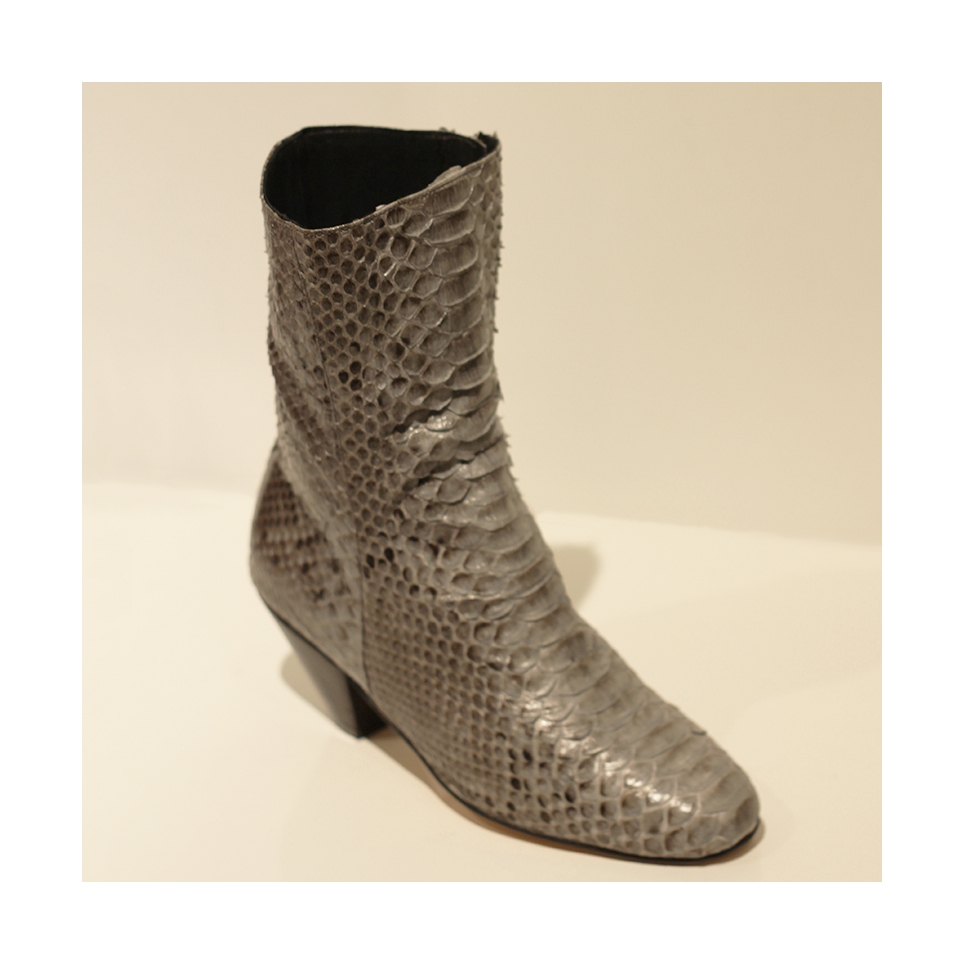 Bottes Hautes en python Blanc