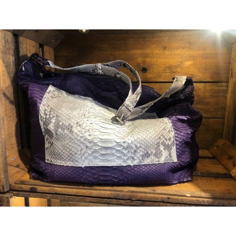 Natural Python Shopping Bag