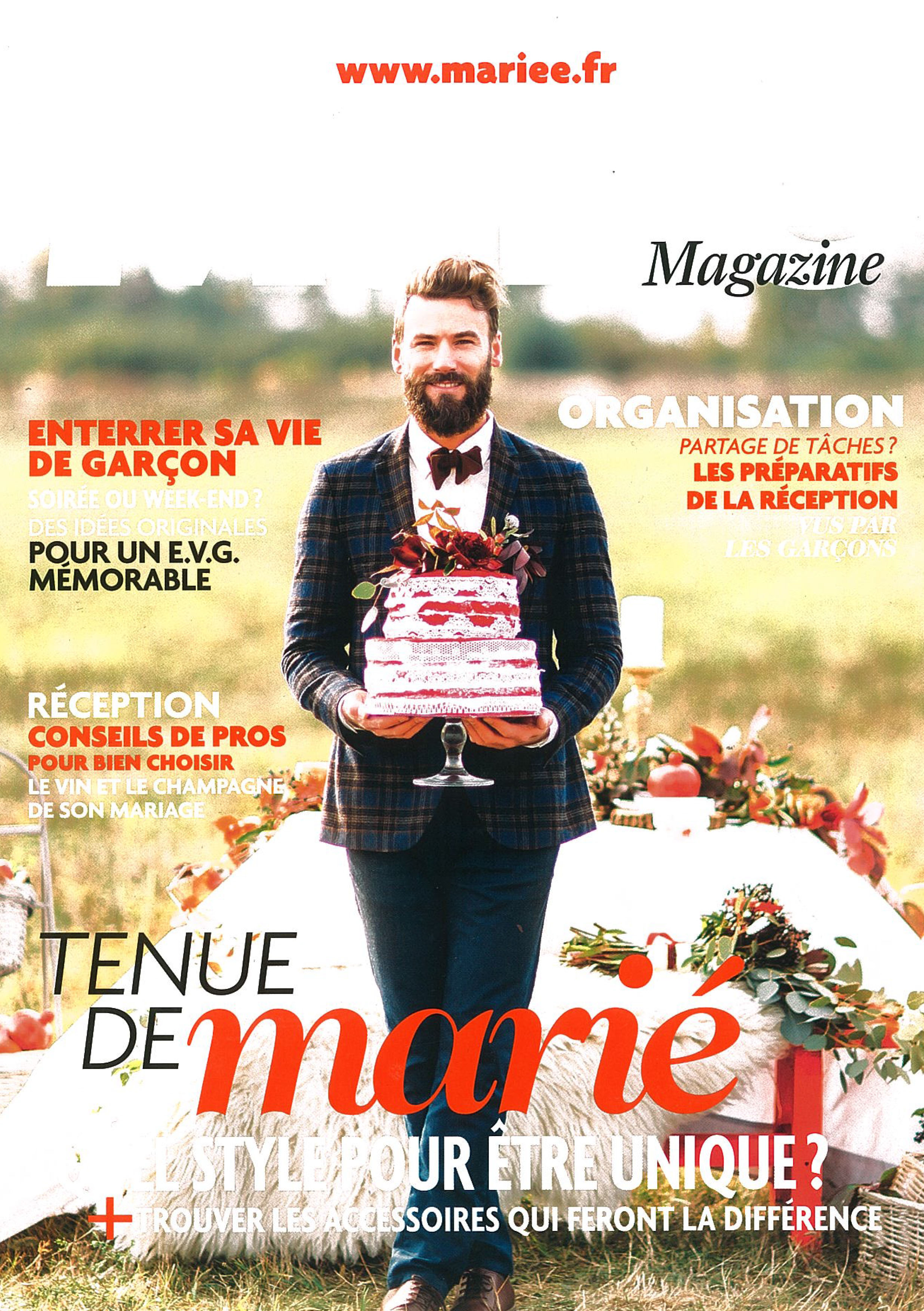 Supplément Hommes du Mariée Magazine Mars Avril Mai 2017 couverture